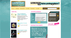 Desktop Screenshot of enseignants.casterman.com